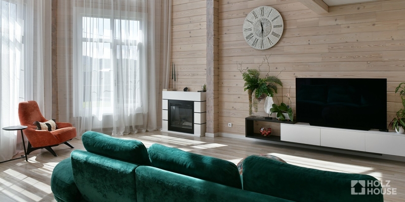 Дом из клееного бруса по проекту \"Корвет v3\" Фото 24